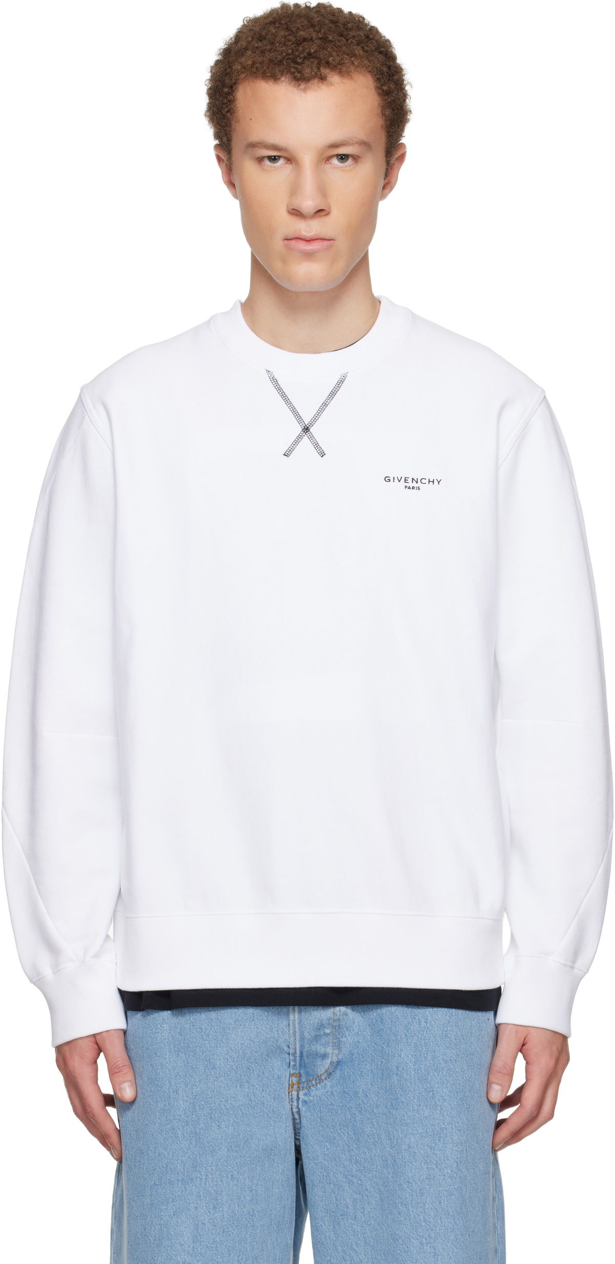 Givenchy White Couture Seam Sweatshirt Givenchy