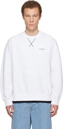 Givenchy White Couture Seam Sweatshirt