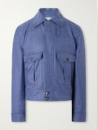 Gabriela Hearst - Filipo Wool, Silk and Linen-Blend Jacket - Blue