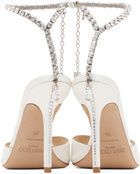Jimmy Choo White Saeda 100 Heeled Sandals