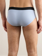 Zegna - Ribbed Cotton and Modal-Blend Briefs - Blue