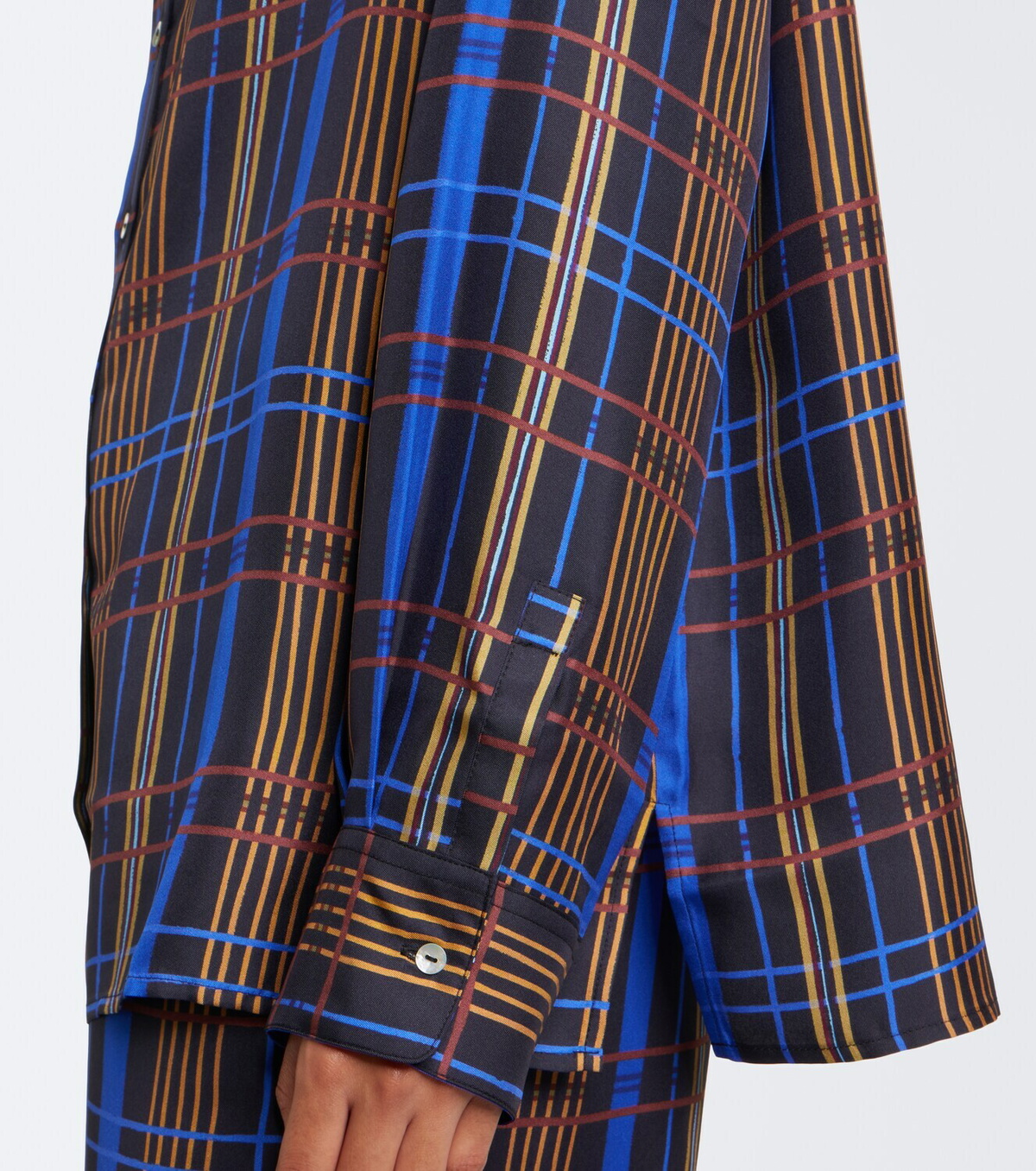 Asceno Maya checked silk shirt