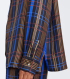 Asceno Maya checked silk shirt