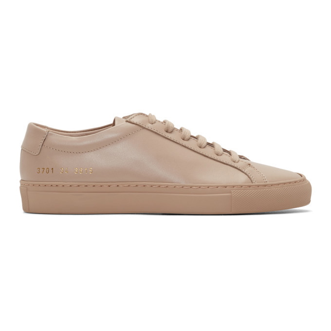 Photo: Woman by Common Projects Pink Original Achilles Low Sneakers