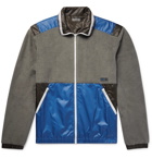 Lanvin - Panelled Cotton-Fleece and Shell Jacket - Men - Gray