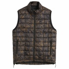 Taion Men's Mountain 800FP Zip Light Down Vest in Brushed Meadows