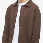 mfpen Men's Button Up Knit in Brown