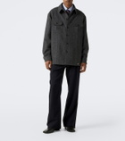 Valentino VLogo wool and silk-blend overshirt
