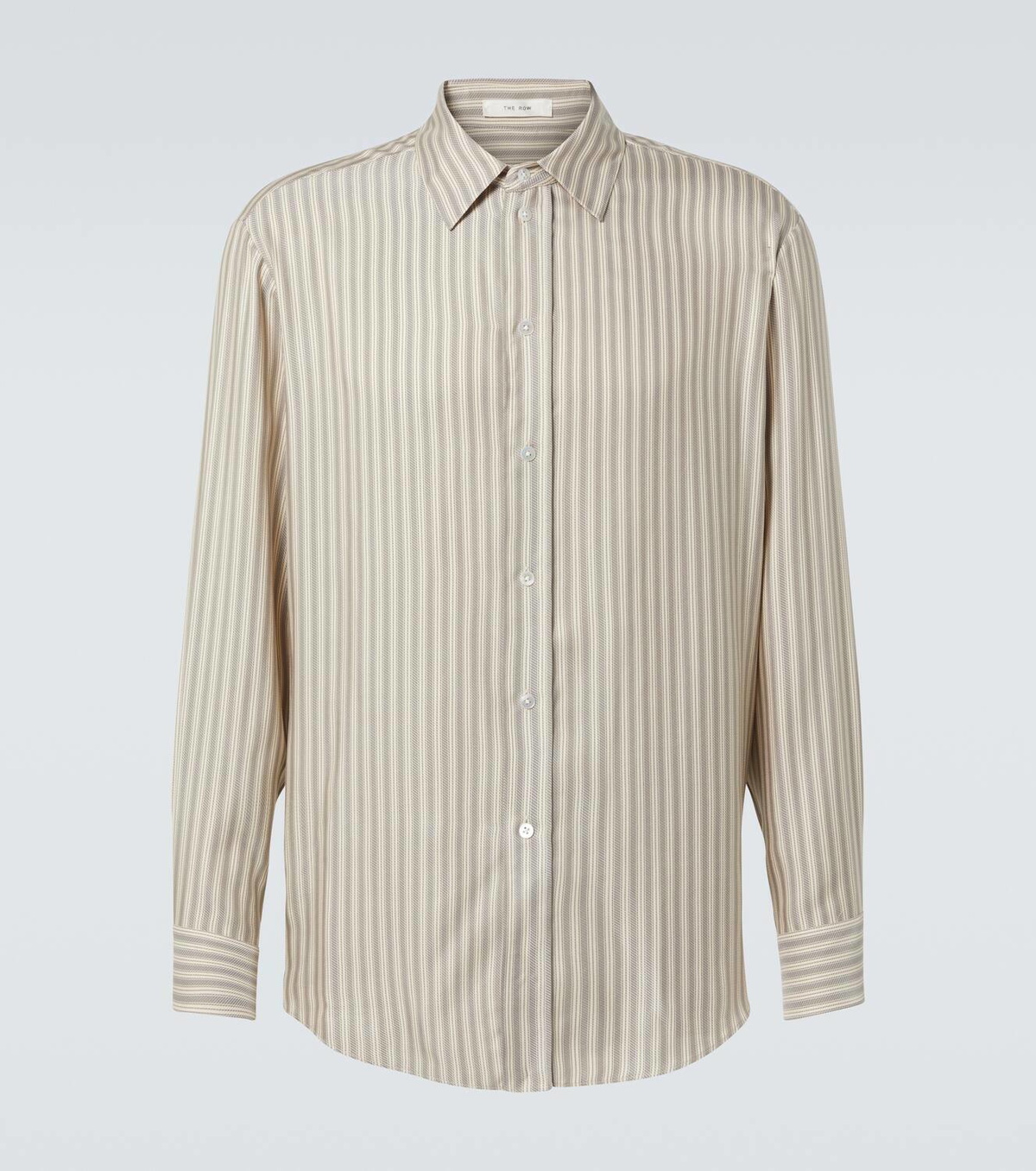 The Row Luigi striped silk shirt The Row