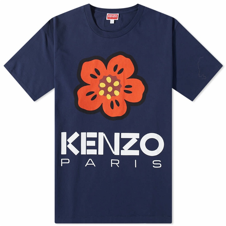 Photo: Kenzo Paris Men's Boke Flower T-Shirt in Midnight Blue
