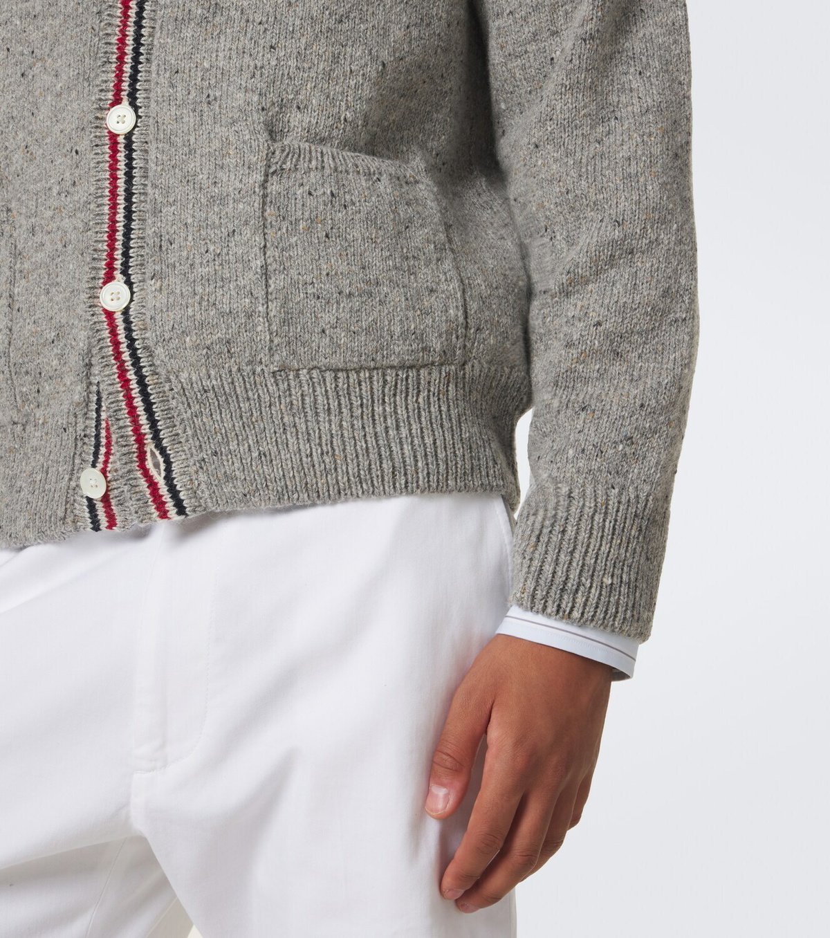 Thom Browne Hector intarsia wool and mohair cardigan
