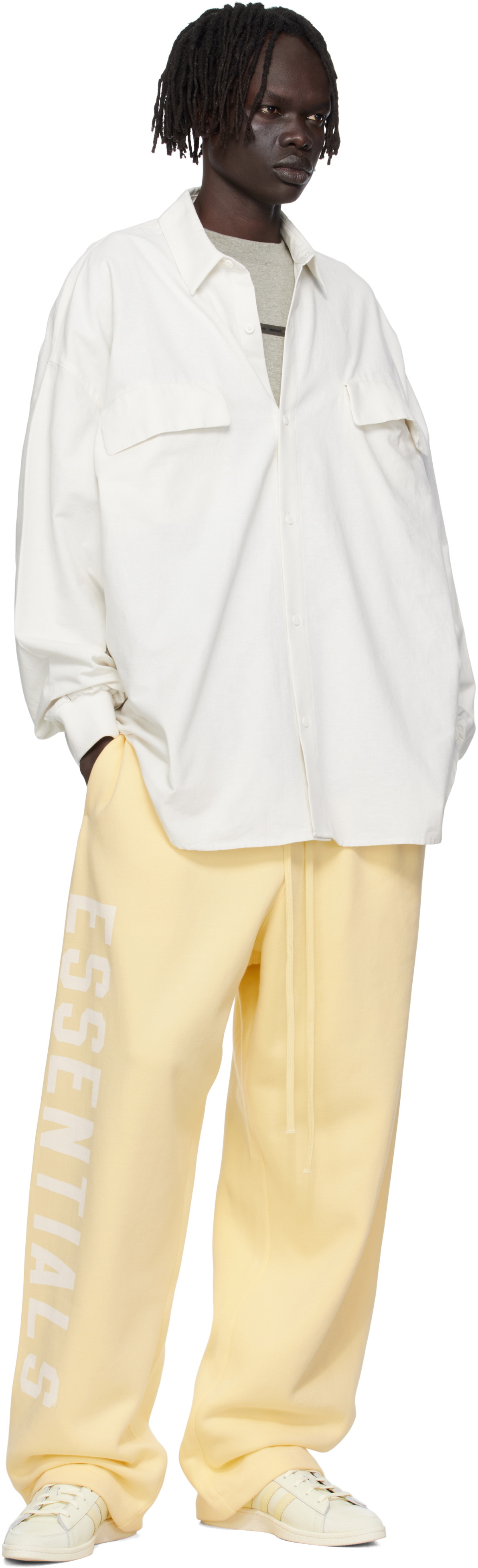 Fear of God ESSENTIALS Yellow Lounge Fleece Sweatpants