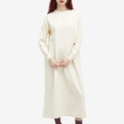 Snow Peak Women's Recycled Cotton Midi Dress in Ecru