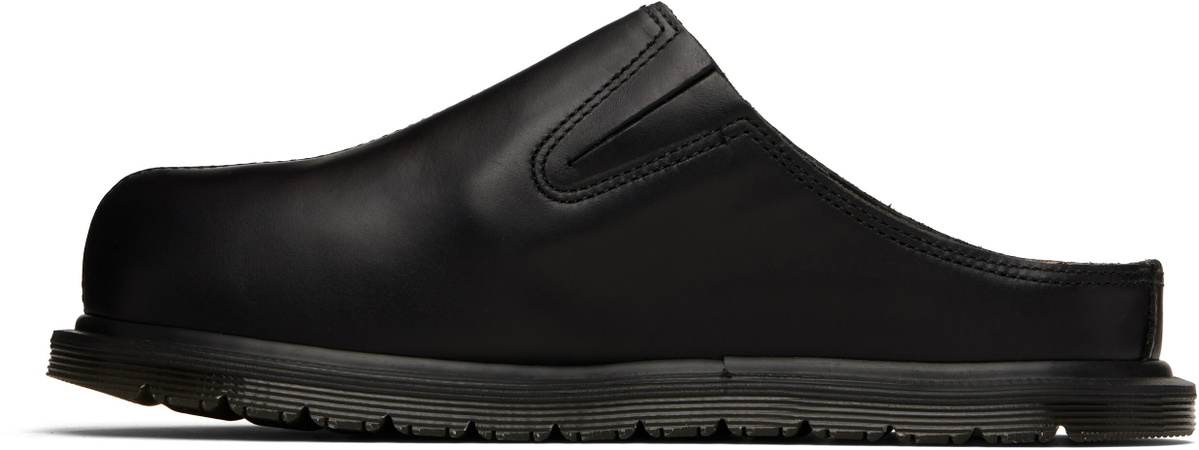 Dr. Martens Black San Leather Mule Loafers