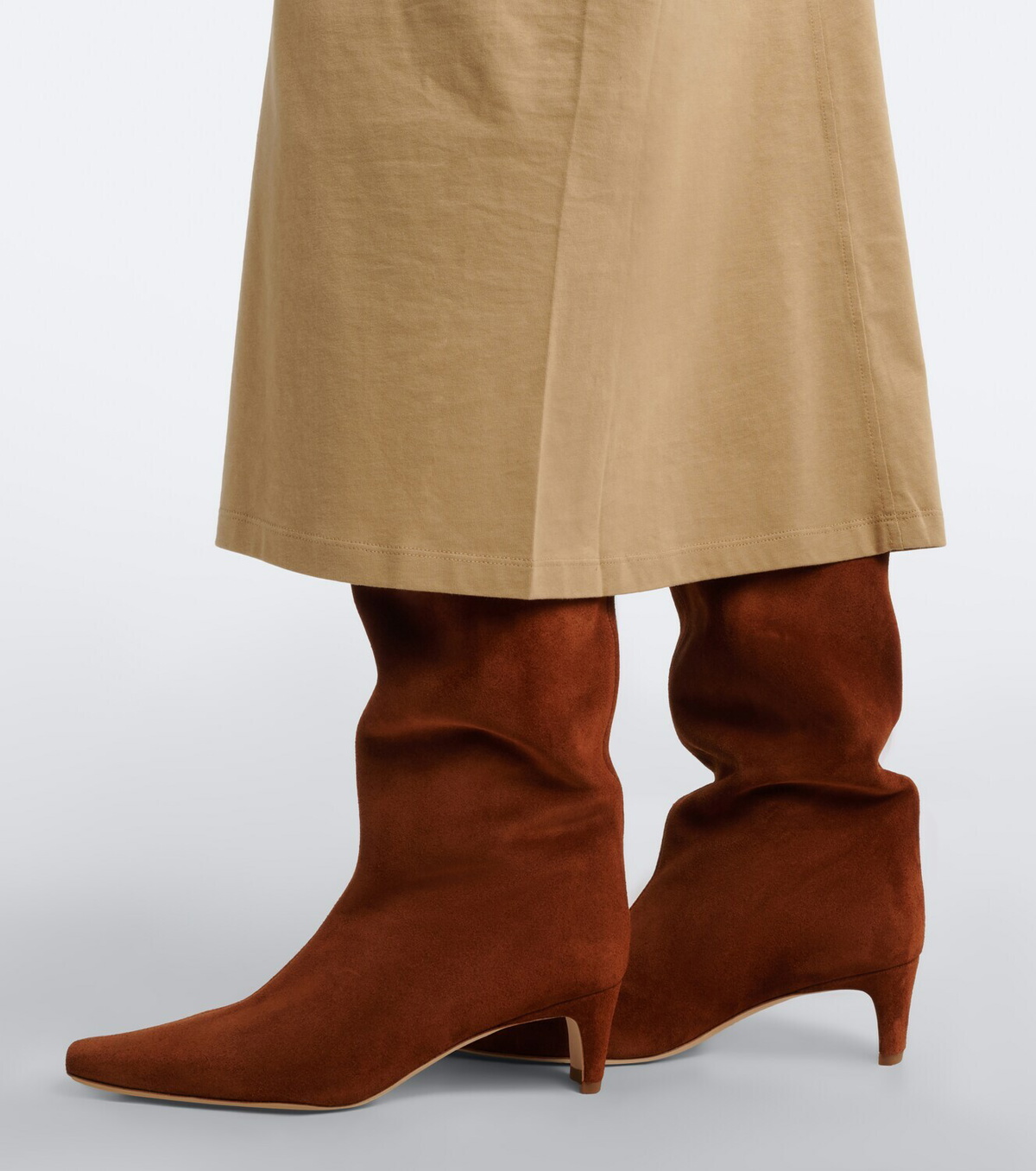 Staud Wally suede knee-high boots