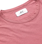 Mr P. - Cotton and Linen-Blend T-Shirt - Pink