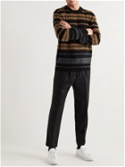 Paul Smith - Striped Virgin Wool-Blend Sweater - Black