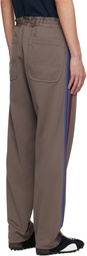 Comme des Garçons Homme Deux Brown Striped Track Pants