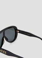 Oversize Mask Sunglasses in Black