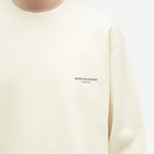 Wooyoungmi Men's Box Logo Crew Sweat in Ivory