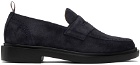 Thom Browne Navy Classic Penny Loafers