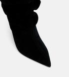 Balmain Suede over-the-knee boots