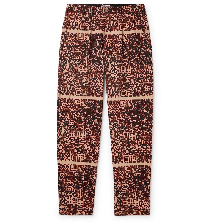 Photo: Cav Empt - Noise Pleated Printed Cotton Trousers - Neutrals