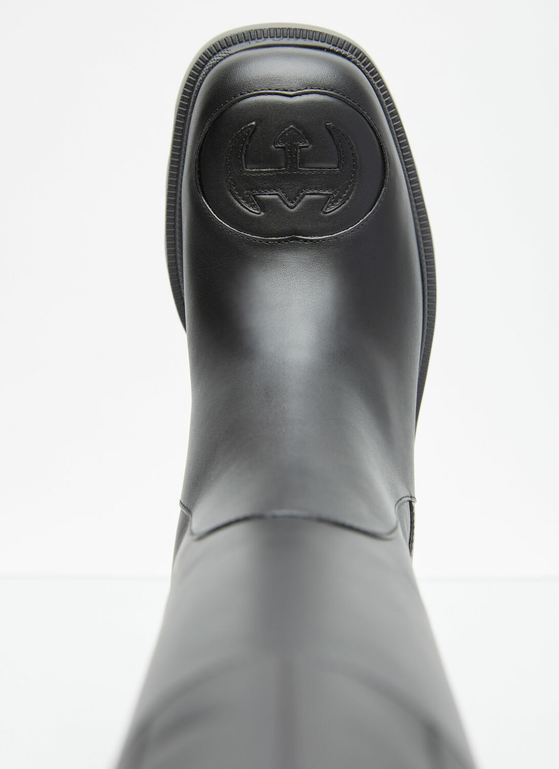 Gucci Interlocking G High Leather Boots