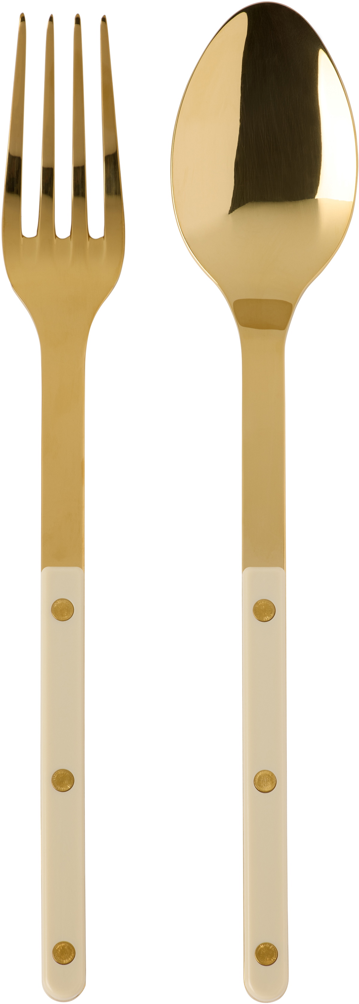 Sabre Gold & Off-White Bistrot Serving Set