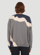 Hand Dye Twist Sweatshirt in Grey