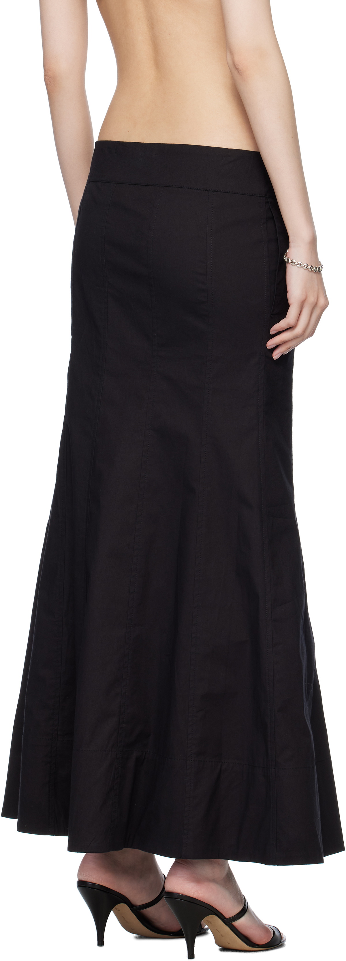 Belle The Label Black Paloma Maxi Skirt