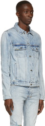 Ksubi Blue Denim Classic Kolor Stitch Jacket