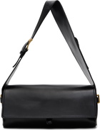 OPEN YY Black Leather Belting Duffle Bag