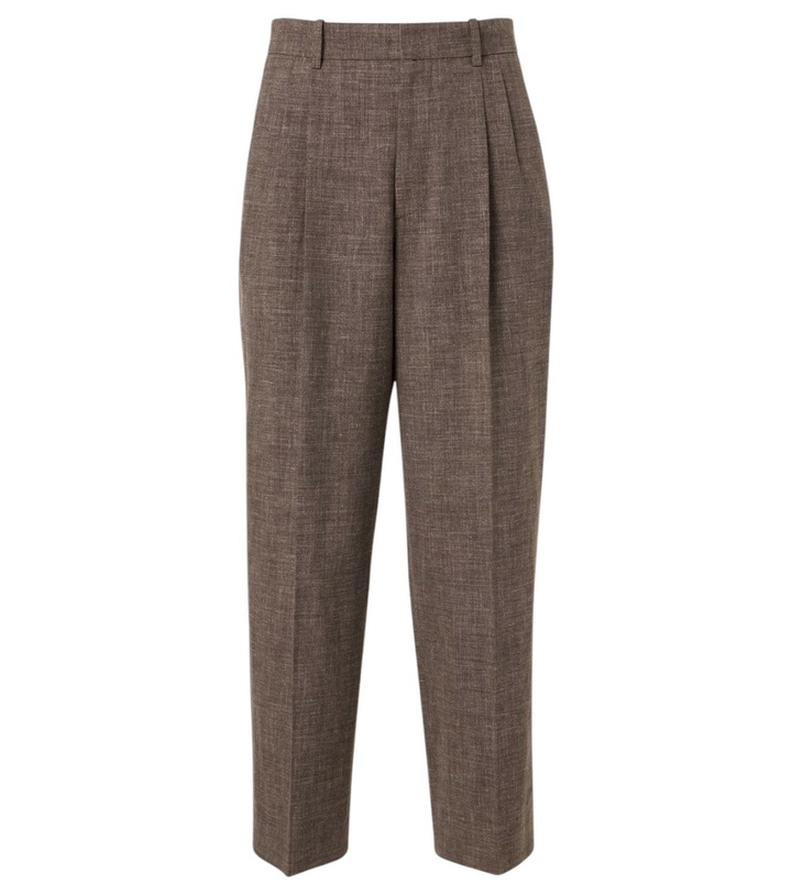 Photo: The Row Silas silk, linen, and wool straight pants