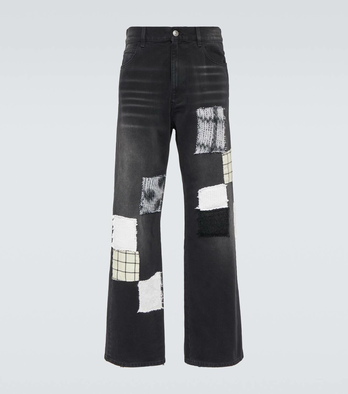 国内発送/送料関税込【Marni】 Wide-leg jeans Marni Patch-appliqué wide-leg jeans Marni