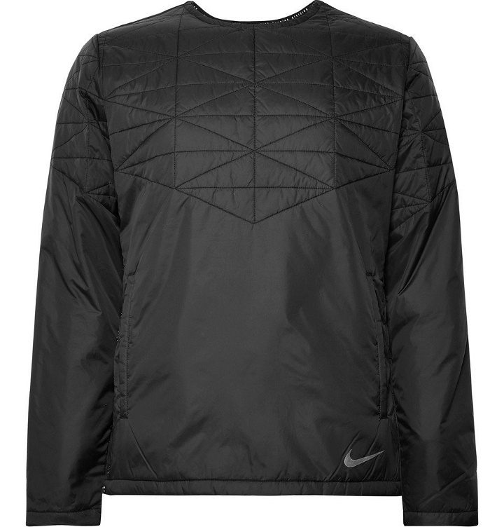 Photo: Nike Running - Quilted Waterproof Shell Jacket - Men - Black