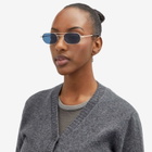 Off-White Sunglasses Women's Off-White Vaiden Sunglasses in Gold/Blue 