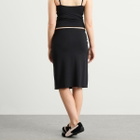 SKIMS Women's Smooth Lounge Midi Skirt in Obsidian