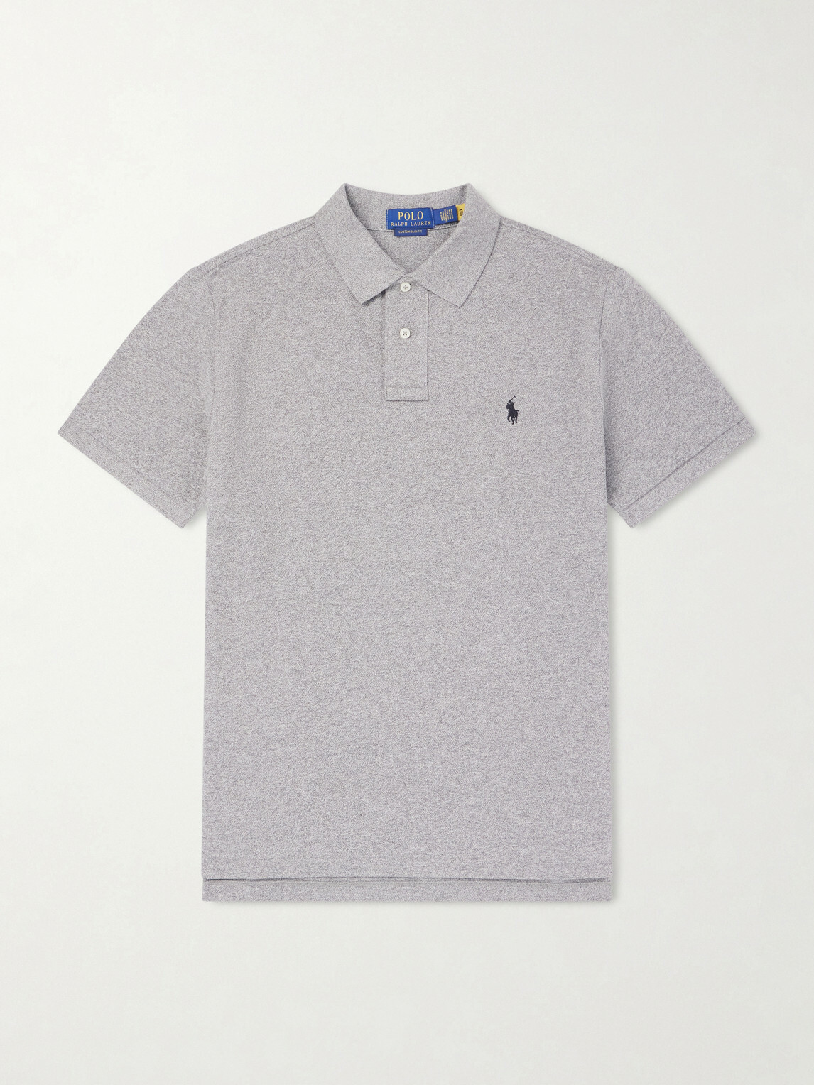 Polo Ralph Lauren - Logo-Embroidered Cotton-Piqué Polo Shirt - Gray
