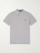 Polo Ralph Lauren - Logo-Embroidered Cotton-Piqué Polo Shirt - Gray
