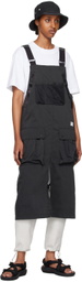 NANGA Black Takibi Field Apron Overalls