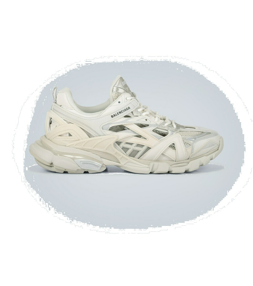 バモス石田さま専用BALENCIAGA Track 2 スニーカー ホワイト BALENCIAGA - Track.2 Nylon, Mesh and Rubber Sneakers - White