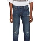 R13 Indigo Brandon Slim Jeans