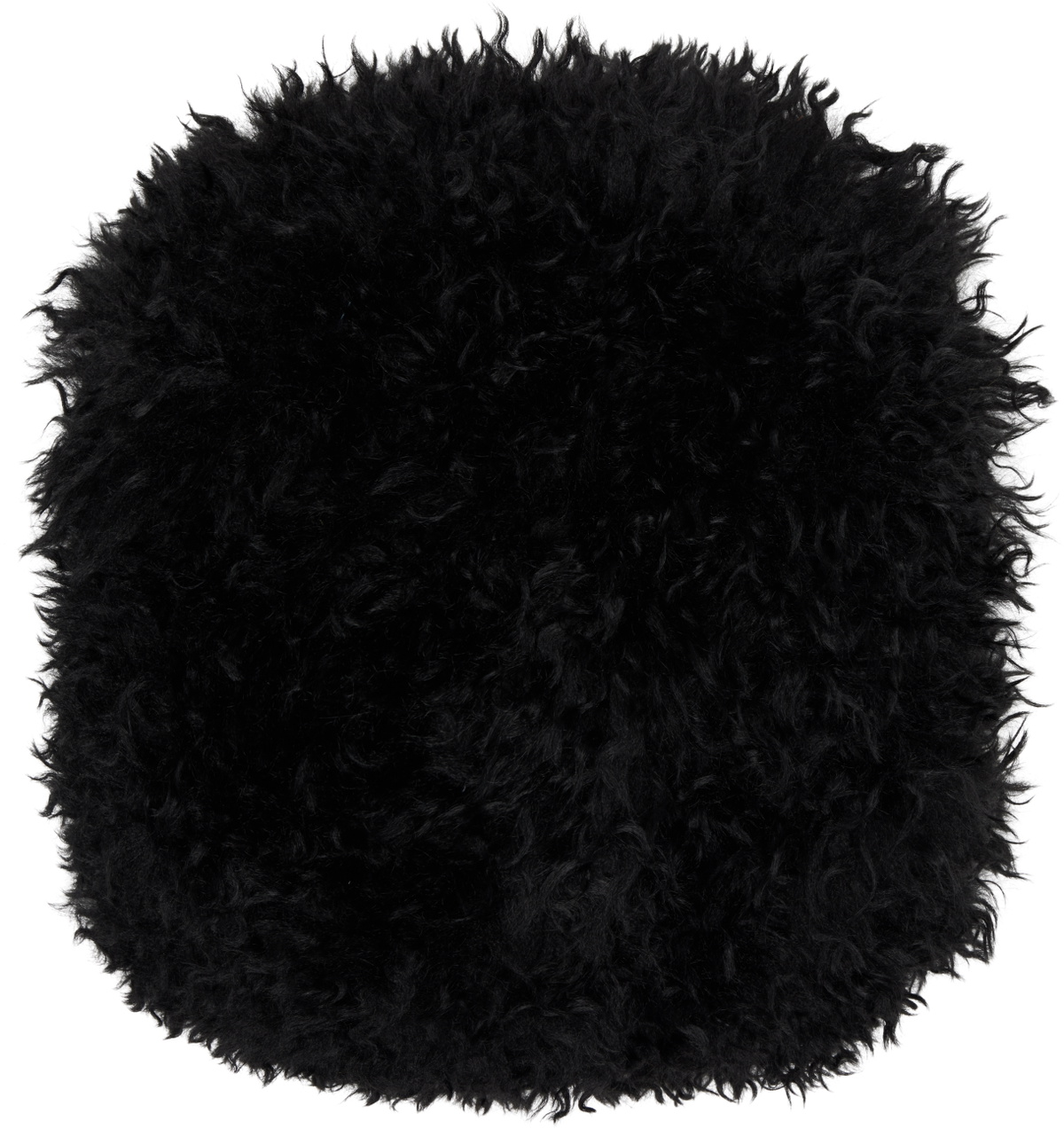 Anna Sui SSENSE Exclusive Black Faux-Fur Muff Hand Warmer