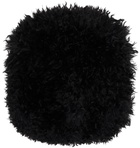Anna Sui SSENSE Exclusive Black Faux-Fur Muff Hand Warmer