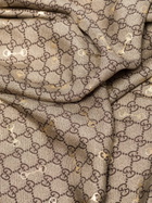 Gucci Neutral GG Horsebit Print Silk Scarf