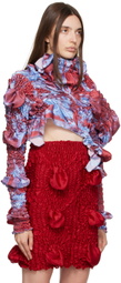 Feben SSENSE Exclusive Purple & Burgundy Twist Blouse