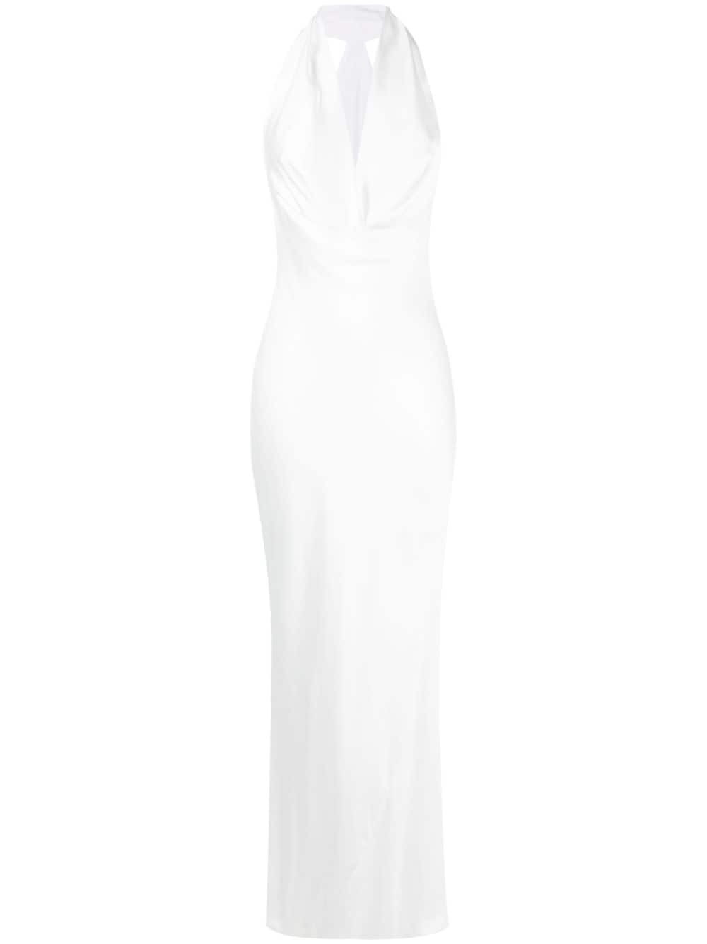 NORMA KAMALI - Deep Neckline Long Dress Norma Kamali