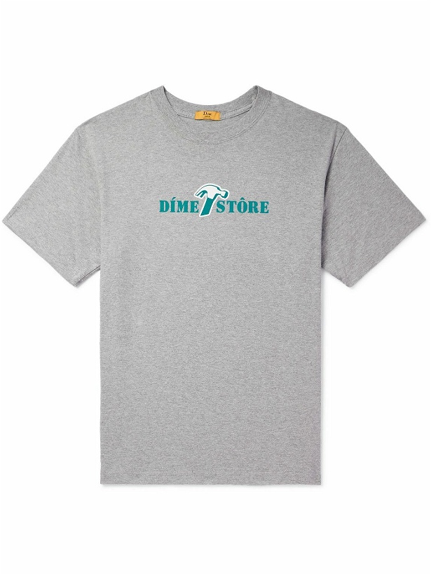 Photo: DIME - Reno Logo-Print Cotton-Jersey T-Shirt - Gray