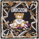 Moschino Black Sartorial Teddy Bear Scarf